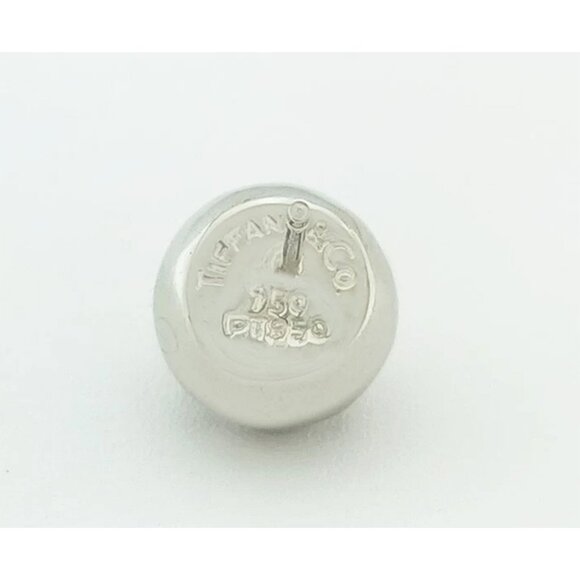 Tiffany & Co. Genuine Diamond Ball 10 Mm Stud Earrings 18k White Gold - Picture 5 of 5